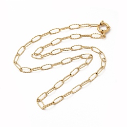 Chapado en Oro Real de 14K Chapado en iones (ip) 304 collar de cadena de cable de acero inoxidable para mujer, real 14 k chapado en oro, 19.80 pulgada (50.3 cm)