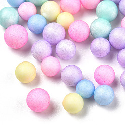Mixed Color Macaron Color Small Craft Foam Balls, Round, for DIY Wedding Holiday Crafts Making, Mixed Color, 4.5~6.5mm