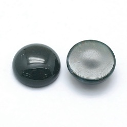 Moss Agate Natural Moss Agate Cabochons, Half Round, 12x5~6mm