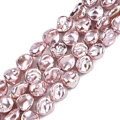 Dark Salmon ABS Plastic Imitation Pearl Beads Strands, AB Color Plated, Carambola, Dark Salmon, 10.5~11x9.5x6~6.5mm, Hole: 0.7mm, about 36pcs/strand, 15.16 inch~15.75 inch(38.5~40cm)