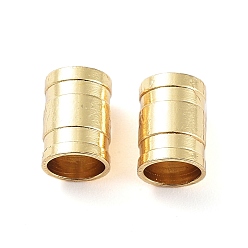 Golden 304 Stainless Steel Cord End Caps, Column, Golden, 7x6mm, Hole: 5mm