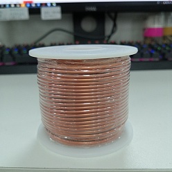 Coral Aluminum Wire, Matte Effect, Coral, 18 Gauge, 1mm, about 150m/roll
