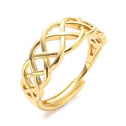 Настоящее золото 14K Регулируемое 304 кольцо с матросским узлом из нержавеющей стали для женщин, реальный 14 k позолоченный, внутренний диаметр: 17 мм