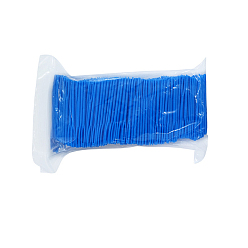 Azul Aguja de hilo de coser a mano de plástico, bordado de ojos grandes, aguja de suéter hecha a mano, Al por mayor aguja de plastico, azul, 55 mm, 1000 unidades / bolsa