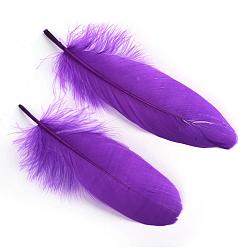Blue Violet Goose Feather Costume Accessories, Dyed, Blue Violet, 160~215x36~47mm