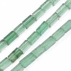 Green Aventurine Natural Green Aventurine Beads Strands, Cuboid, 4~5x2x2mm, Hole: 0.8mm, about 82~84pcs/strand, 14.76~15.15 inch(37.5~38.5cm)