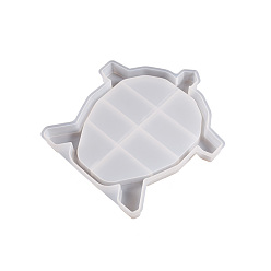 Tortoise Moules de boîte de rangement en silicone bricolage, moules de résine, pour la résine UV, fabrication artisanale de résine époxy, tortue, 240x228x23mm