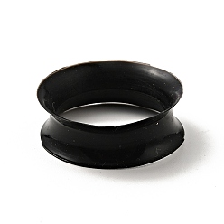 Черный Силиконовые затычки для ушей, туннельный расширитель уха для мужчин и женщин, чёрные, 8.5x26.5 мм, штифты : 22 мм