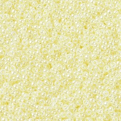 (RR514) Lemon Ice Ceylon MIYUKI Round Rocailles Beads, Japanese Seed Beads, (RR514) Lemon Ice Ceylon, 11/0, 2x1.3mm, Hole: 0.8mm, about 1100pcs/bottle, 10g/bottle