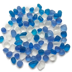Королевский синий Украшение стеклянного дисплея серии Ocean, nuggest, королевский синий, 30~80 мм, 20 шт / пакет