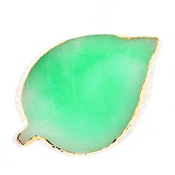 Vert Printemps Moyen Tapis de sceau de cire de résine, pour cachet de cachet de cire, feuille avec motif marbré, vert printemps moyen, 92x103x7.5mm