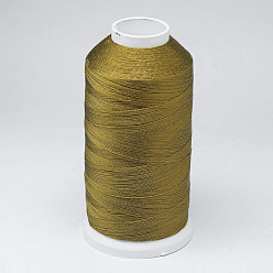 Dark Khaki Nylon Thread, For Tassel Making, Dark Khaki, 0.3mm, about 1093.61 yards(1000m)/roll