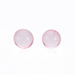 Pink Прозрачные акриловые бусины, без отверстия , круглые, розовые, 3.5 мм, Около 17000 шт / 500 г