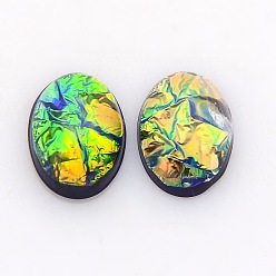 Indigo Cabochons d'opale à demi-ronde en imitation de résine, indigo, 12mm