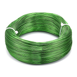 Verde Lima Alambre de aluminio, alambre artesanal flexible, para hacer joyas de abalorios, verde lima, 15 calibre, 1.5 mm, 100 m / 500 g (328 pies / 500 g)