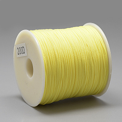 Jaune Câblés de polyester, jaune, 0.8mm, environ 131.23~142.16 yards (120~130m)/rouleau
