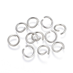 Stainless Steel Color 304 Stainless Steel Jump Rings, Open Jump Rings, Stainless Steel Color, 10x1.4mm, Inner Diameter: 7mm
