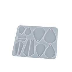 Teardrop DIY силиконовые формы кулон, формы для литья смолы, треугольные, слеза, 150x125x5 мм