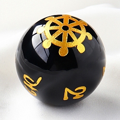 Обсидиан Хрустальный шар из натурального обсидиана, Украшения из энергетического камня Рейки для исцеления, медитация, колдовство, 40 мм