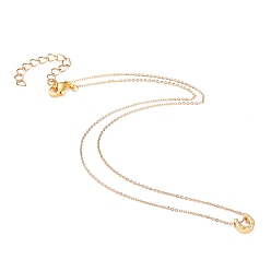 Золотой Латунь подвесные ожерелья, с 304 из нержавеющей стали Lobster Claw застежками, подкова, золотые, 16.06 дюйм (40.8 см)