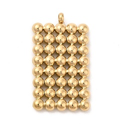 Golden Ion Plating(IP) 304 Stainless Steel Pendants, Rectangle Charm, Golden, 27x15x2.8mm, Hole: 1.5mm