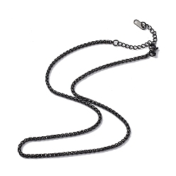 Черный Цвет Металла 304 цепочка из нержавеющей стали для мужчин и женщин, металлический черный , 15.87 дюйм (40.3 см)