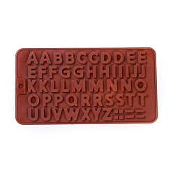 Red Silicone Molds, Resin Casting Molds, For UV Resin, Epoxy Resin Jewelry Making, Letter, Letter A~Z, Red, 114x210x4mm