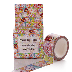 Coloré Bandes de papier décoratives scrapbook bricolage, ruban adhésif, fleur, colorées, 20mm