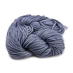 Slate Gray Acrylic Fiber Yarn, for Weaving, Knitting & Crochet, Slate Gray, 2~3mm