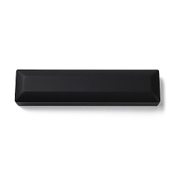 Noir Boîtes de rangement rectangulaires en plastique pour colliers, coffret cadeau pour collier à bijoux avec intérieur en velours et lumière LED, noir, 22.9x5.4x3.5 cm