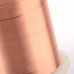 Raw Alambre de cobre redondo desnudo, alambre de cobre crudo, alambre artesanal de joyería de cobre, 0.3 mm, aproximadamente 164.04 pies (50 m) / rollo