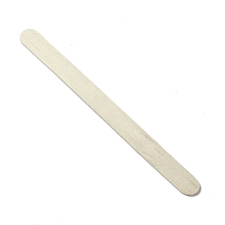Beige Bâtons de cire en bois, épilation corps épilation sticks applicateur spatule, beige, 11.4x0.9x0.2 cm, 48~50 pcs /sachet 