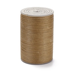 Peru Round Waxed Polyester Thread String, Micro Macrame Cord, Twisted Cord, for Leather Sewing Stitching, Peru, 0.3~0.4mm, about 174.98 Yards(160m)/Roll