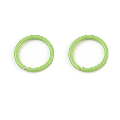 Зеленый газон Железные соединительные колечки, открытые кольца прыжок, зеленый газон, 18 датчик, 10x1 мм, внутренний диаметр: 8 мм