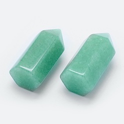 Зеленый Авантюрин Натуральный зеленый авантюрин, лечебные камни, палочка для медитативной терапии, уравновешивающая энергию рейки, неочищенные / без отверстий, пуля, 33~35x16~17x14.5~15 мм
