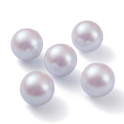 Acero Azul Claro Cuentas de plástico pom, perlas de imitación, centro perforado, rondo, azul acero claro, 15.5~16 mm, agujero: 1.6 mm