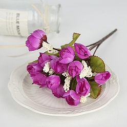 Orchidée Fleur artificielle d'eucalyptus en plastique, pour la fête de mariage décoration de la maison accessoires de mariage, orchidée, 240mm