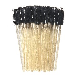 Черный Нейлоновая одноразовая кисть для бровей, палочки для туши, принадлежности для макияжа, чёрные, 97 см