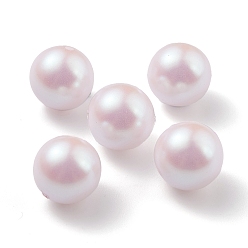 Pink Cuentas de plástico pom, perlas de imitación, centro perforado, rondo, rosa, 11.5~12 mm, agujero: 1.2 mm