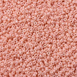 (RR596) Lustre Rose Thé Opaque Perles rocailles miyuki rondes, perles de rocaille japonais, 11/0, (rr 596) lustre rose thé opaque, 11/0, 2x1.3mm, trou: 0.8 mm, environ 5500 pcs / 50 g