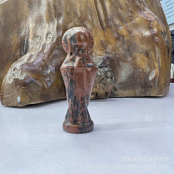 Красный Обсидиан Резные статуэтки богини исцеления из натурального сетчатого камня, Украшения из камня с энергией Рейки, 80 мм