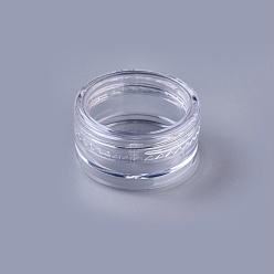 Прозрачный Пвх пластиковый инструмент для ногтей, коробка для хранения поделок наклейки, 3 г маникюрный гель-лак для ногтей, роза, колонка, прозрачные, 3x1.5 см