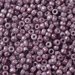(1202) Opaque Dark Rose Marbled TOHO Round Seed Beads, Japanese Seed Beads, (1202) Opaque Dark Rose Marbled, 11/0, 2.2mm, Hole: 0.8mm, about 5555pcs/50g