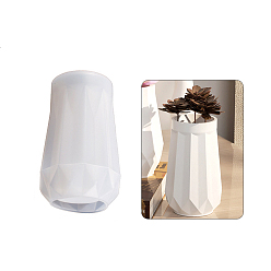 Vase Moules de vase en silicone de qualité alimentaire bricolage, moules de résine, pour la fabrication artisanale de résine uv et de résine époxy, vase, 65x105mm