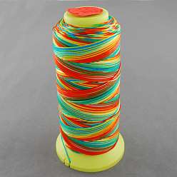 Разноцветный Нейлоновой нити швейные, красочный, 0.8 мм, около 300 м / рулон