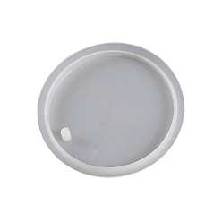 Белый DIY силиконовые формы для кулона, формы для литья смолы, для уф-смолы, изготовление ювелирных изделий из эпоксидной смолы, плоско-круглые, белые, 104x6 мм