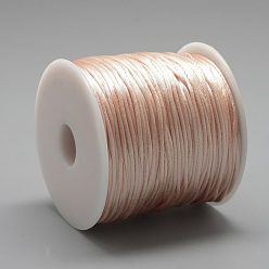 Melocotón de Soplo Hilo de nylon, peachpuff, 2.5 mm, aproximadamente 32.81 yardas (30 m) / rollo