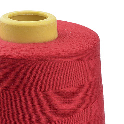 Rouge Cordes de fil de couture de polyester, pour le tissu ou le bricolage, rouge, 0.1 mm, environ 7000 mètres / rouleau