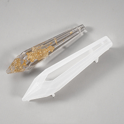Bullet Moldes de silicona para colgantes de radiestesia diy, moldes de resina, bala, 80x20x20 mm