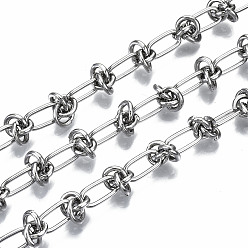 Stainless Steel Color 304 Stainless Steel Link Chains, with Spool, Unwelded, Stainless Steel Color, 11.5x5.8x1.1mm, about 16.4 Feet(5m)/roll